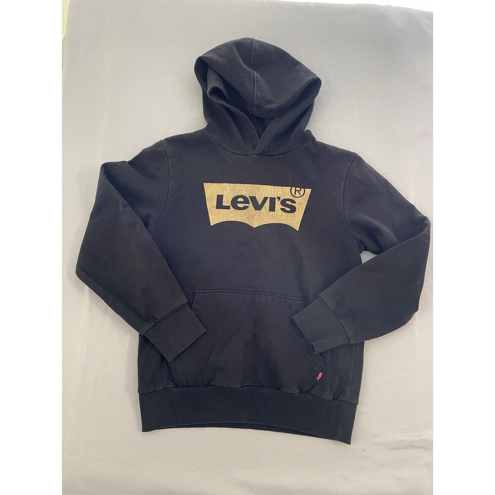 Levi’s Hoodie Men Size Medium Black With Gold Label